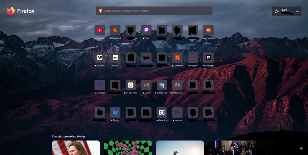 New UI at version 136.0