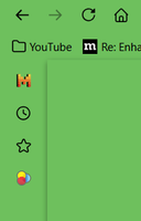 Green sidebar