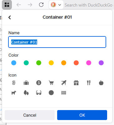 Container colors