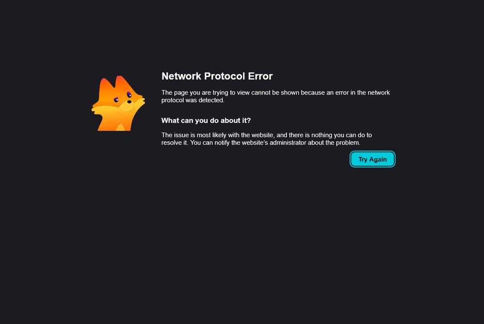 Connection Error